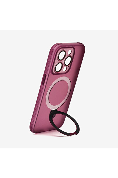 Logiji حافظة فليكس ستاند لهاتف آيفون 15 برو مع حامل ماج سيف وحماية كاملة لعدس...