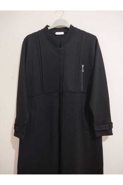 anne moda ankara Seasonal, Premium Quality Spring Coat, Easy to Iron Fabric, Long Coat/Overcoat with Hidden Buttons