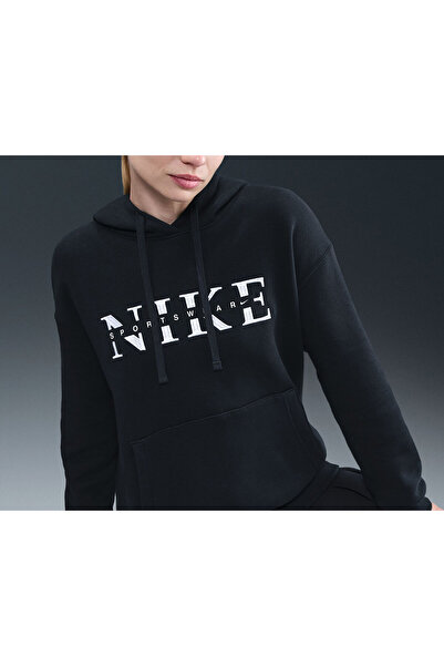 Nike Women's sweatshirt w nsw phnx flc po hood gls Hooded sweatshirt hoodie