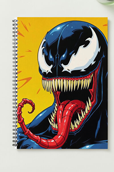 BLACKONECLASS VENOM A5 Metal Spiralli Çizgisiz Sert Kapak VENOM Defter
