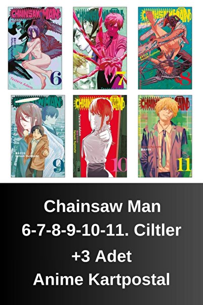 Gerekli Şeyler Chainsaw Man 6-7-8-9-10-11. Ciltler (6 kitap) | Anime Kartpost...