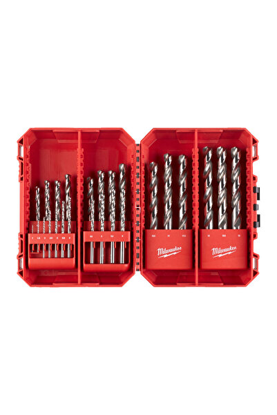 Milwaukee Electric Tool Set de burghie pentru metal, rectificate, DIN338, Ø1.0-13.0mm, 25buc