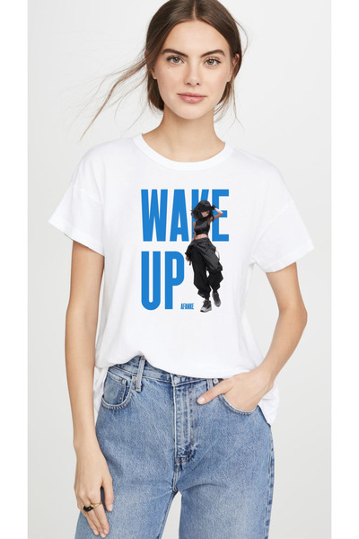 barsdepo Wake up Printed T-Shirt, Oversized Unisex T-Shirt Child / Adult (with Surprise Gift)