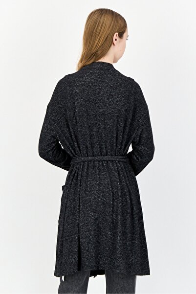 aerie Women Textured Belted Cardigans, Black