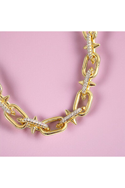 REBORN DESIGN Zircon Stone Spiky Ring Model Vip Exculusive Series Women's Necklace