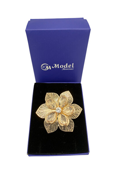 model aksesuar Gül Telkari İşlemeli Figürü Broş
