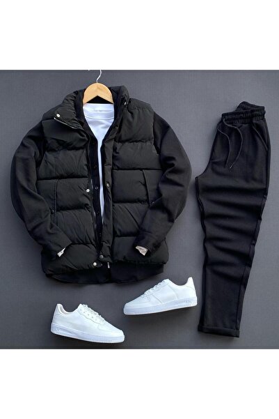 THEGENTMAN Ottomon Kumaş Fitilli Gömlek Pantolon Yelek 3'lü Set Erkek Takım