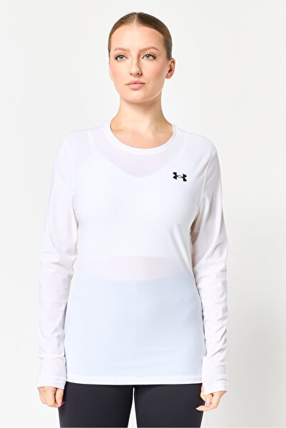 Under Armour Women Sportswear Fit Long Sleeve Training T-Shirt, Off White