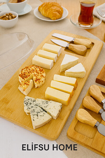 ELİFSU HOME Bamboo Cheese Presentation Tray