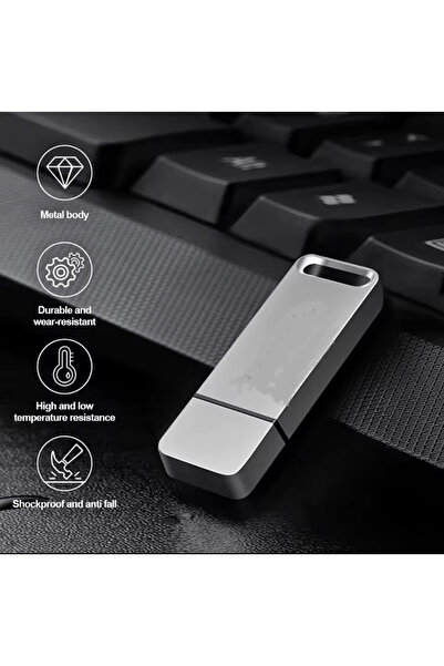 Generic 16TB USB Flash Drive – Huge Storage, High-Speed USB 3.2, Portable Thumb Drive, Gray & Red Compatible
