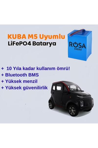 Enerjigo Kuba M5 LiFePO4 Batarya 72 Volt 60 Ah