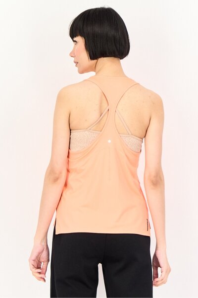 Under Armour Women Loose Fit Sleeveless Rush Energy Training Tank Top, Neon Orange