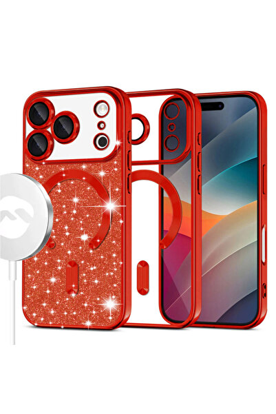 Apple Husa MagSparks » iPhone 17 Pro, Блестящ, Двуслоен, Калъф за обектив, ЧЕ...