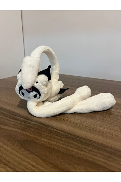 zyc Căști de pluș moale cu caracter Kuromi, cu mișcare și sunet