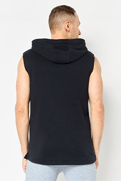 Under Armour Men Loose Fit Sleeveless Training Hoodie, Black