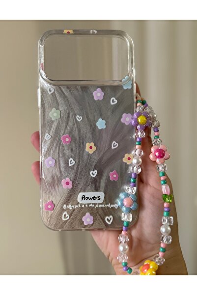 FİŞNEİLETİŞİM حافظة آيفون 17 برو ماكس متوافقة مع نمط الزهور ثلاثية الأبعاد مع...