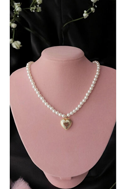 Madam Bikan Kalp İnci Kolye