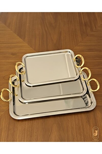 AL-HAMAMMI Luxury gold serving tray set