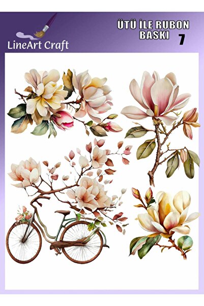 LİNEART Ütü ile Rubon Baskı Transfer Kağıdı No:RB7-30x30cm