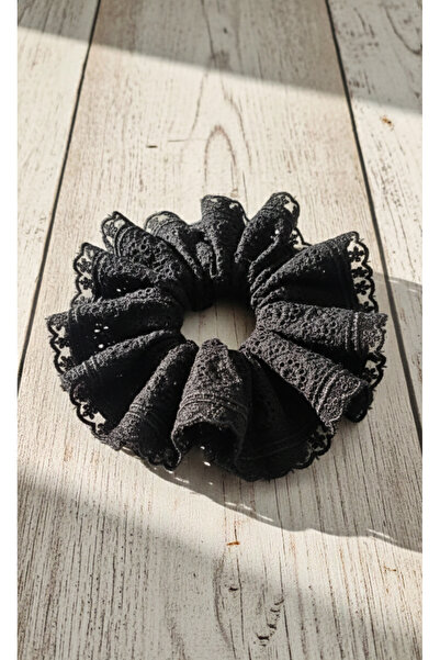 Mufincollection Brode Fisto Kumaș Dantelic Simit Toka – Broderie vintage, Scrunchie