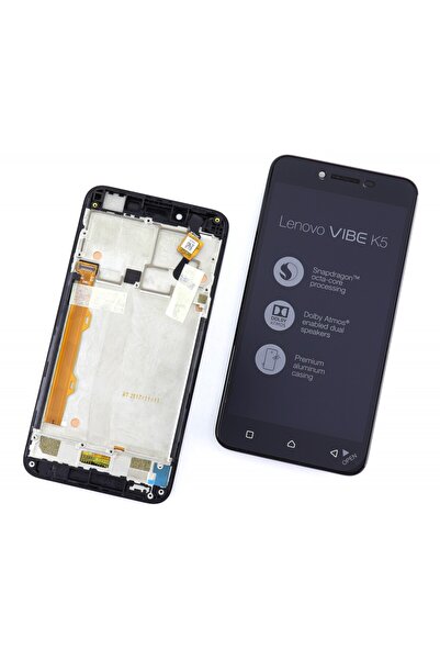 LENOVO Vibe K5 compatible display Service Pack Black with Frame