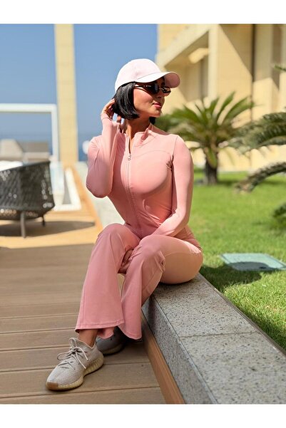 Star dresses Women's flared tracksuit with zipper