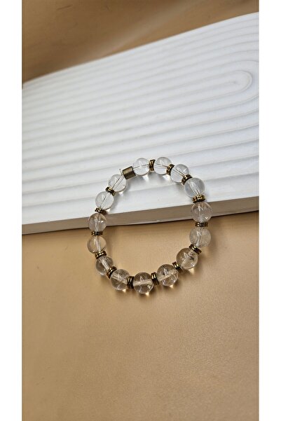 AURA Crystal Quartz Natural Stone Bracelet 10mm