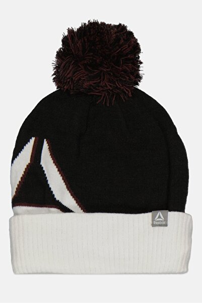 Reebok Women Textured Beanie Hat, White Combo