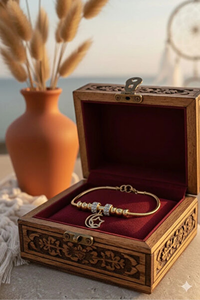 Dorvina 316L Steel Moon Star Figure Women Bracelet Gold Color Tube Chain