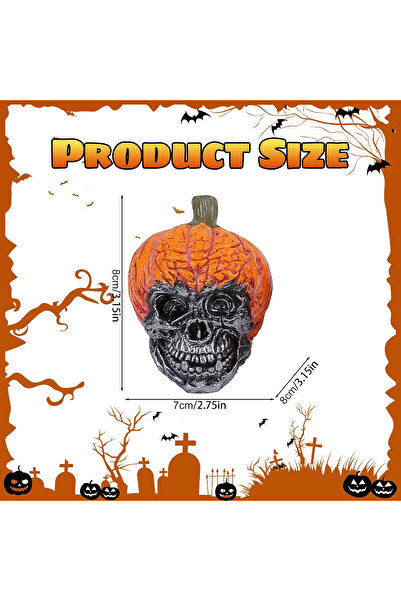 OEM Pumpkin Skull Decorations, 4 pieces