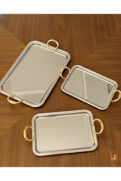 AL-HAMAMMI Luxury gold serving tray set