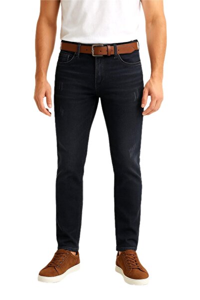 LOCUS JEANS Men's Slim Fit Jeans Nail Distressed Model Trousers 311 Bgl-St04975