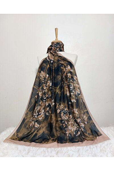 REMOMODA Şal cu model floral, şal francez din bumbac, elastic, moale, de înaltă calitate