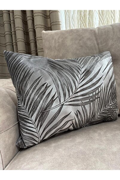 YOUC Design Mini Throw Pillow Home Pillow, Car Pillow 40 X 30 Filled Inside Removable Face Silver Leaf Patterned