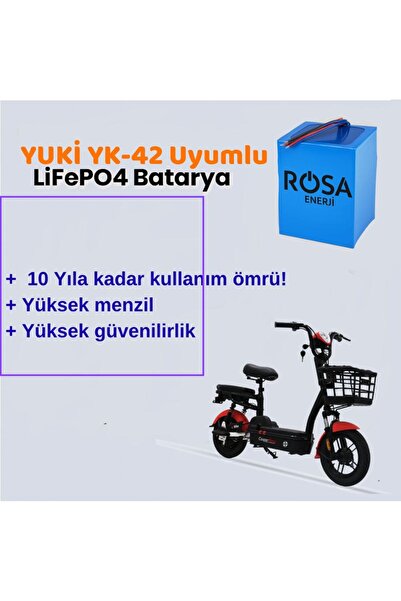 Enerjigo Yuki YK-42 48V 18Ah LiFePO4 Batarya