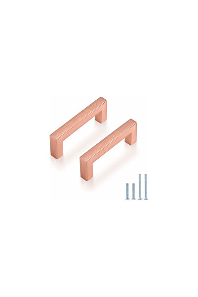 OEM Rose gold cabinet handles - 202 mm, 192mm between holes set of 15 pieces