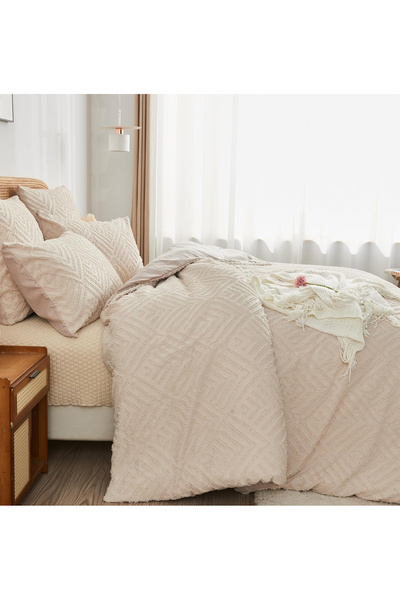 OEM Cream bed linen, duvet cover 260x240 cm with 2 pillowcases 65x65 cm