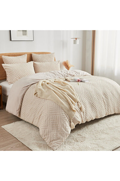 OEM Cream bed linen, duvet cover 140x200 cm with 1 pillowcase 65x65 cm