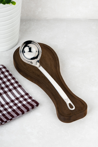 Minya Home Countertop Wooden Dirty Spoon Coaster Dirty Spoon Holder Scoop Coa...