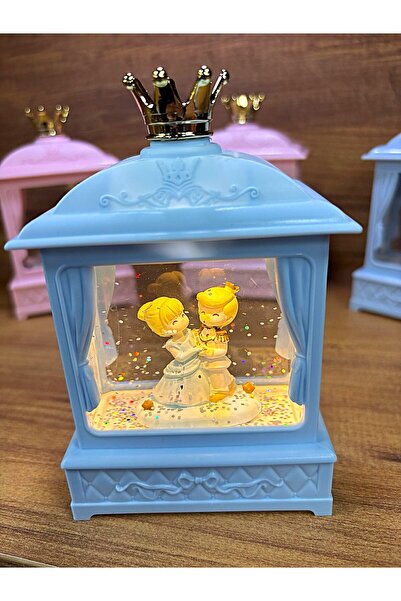 GNR Prens ve Prenses Müzikli Işıklı Kar Küresi Simli Işıklı Kar Küresi