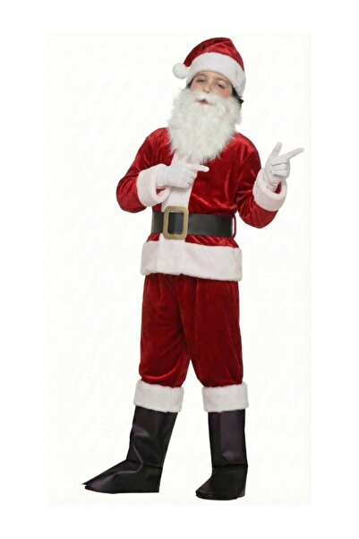 Kostüm Sarayı Πολυτελής στολή Άγιου Βασίλη από βελούδινο ύφασμα