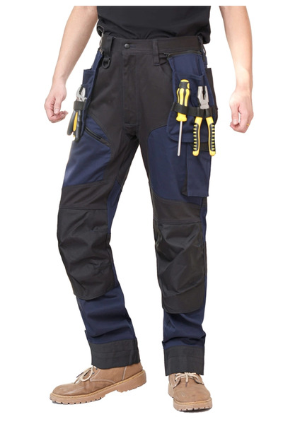 OEM Men's multi-pocket work pants black 50