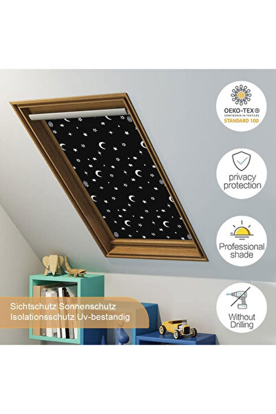 OEM Portable, opaque, reflective window blinds, no drilling 57x100 cm