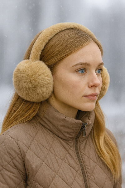 PaminBags Aksesuar Plush Pufy Adjustable Large Headphones