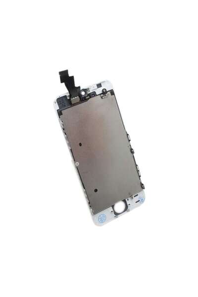 iphone Display compatibil 5S LCD Alb Complet Cu Tablita Metalica Si Conector
