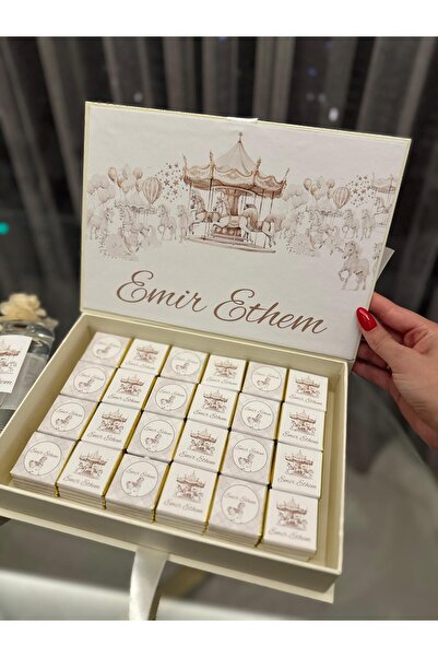 Amber Stüdyo İsme Özel 96 lı Yenidoğan Hoşgeldin Bebek 1 Yaş Doğum günü Hediy...