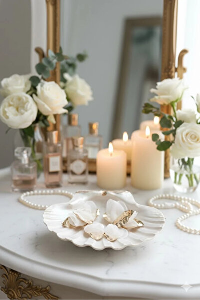 Dorvina White Tulle Lotus Earrings Gold Color Brass Women's Jewelry