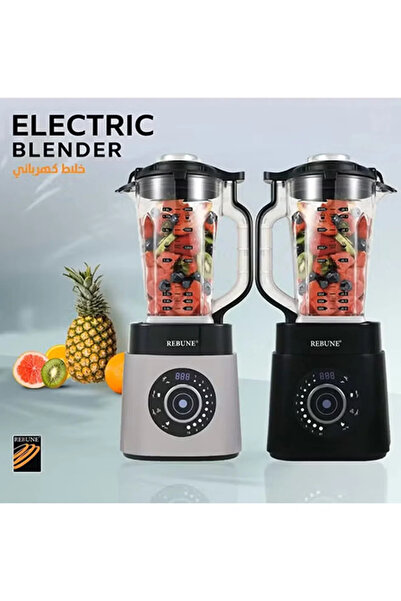 rebune خلاط كهربائي فائق السرعة 2 لتر 1800 واط RE-2-104 فضي