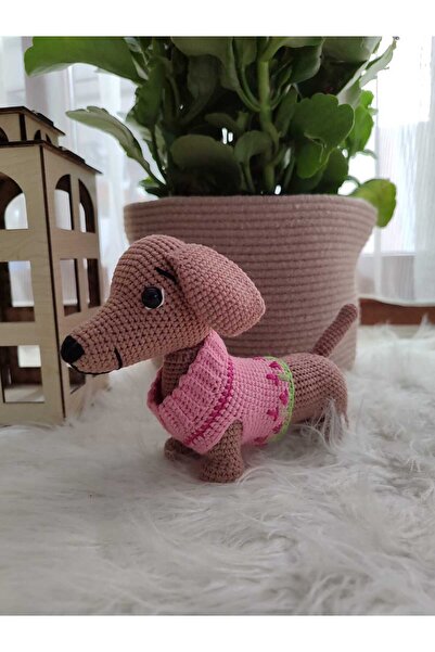 Store Amigurumi oyuncak sosis köpek