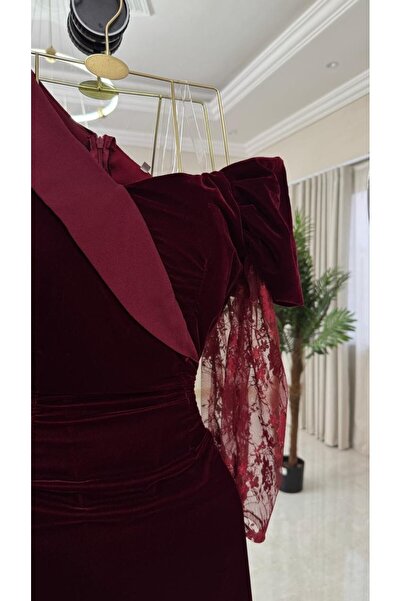 Seela winter velvet evening dress